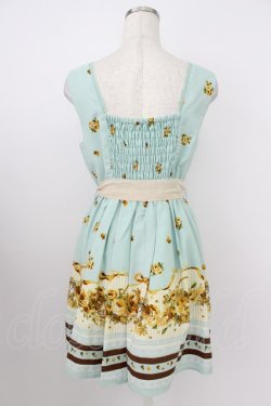 画像2: axes femme / フローラルメルヘン柄ワンピース M サックス T-26-03-24-029-AX-OP-SA-ZT