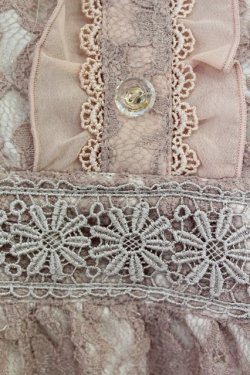 画像3: axes femme / 総レースワンピース M ピンク T-26-03-24-030-AX-OP-SA-ZT