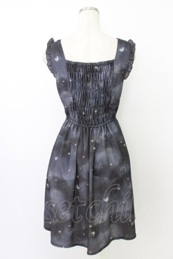 画像2: axes femme / ロマンティック星空ワンピース M ネイビー T-26-03-24-035-AX-OP-SA-ZT