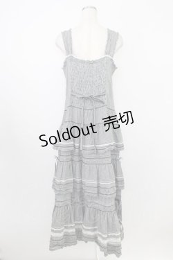 画像2: PINK HOUSE / ギンガム前開きサンドレス  ブラック T-26-03-24-036-LO-OP-SA-ZT