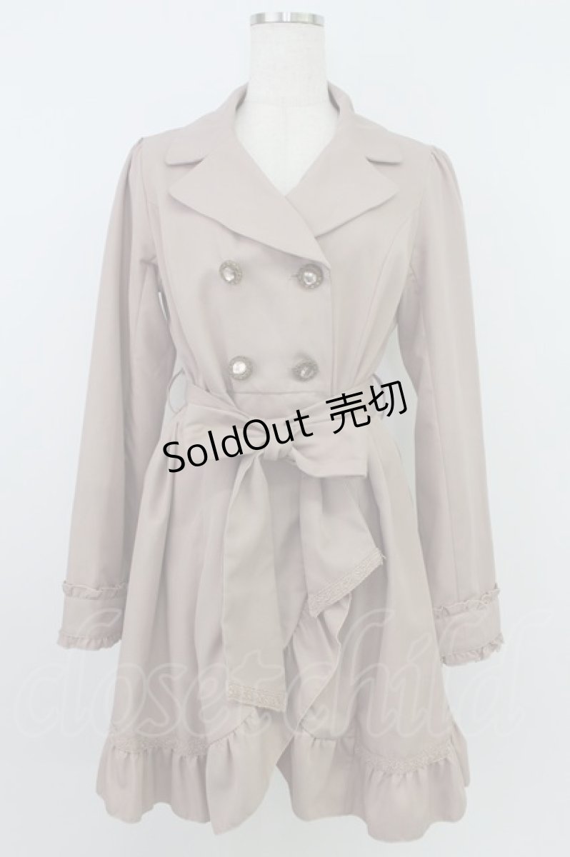 画像1: axes femme / ジレ付きトレンチコート M ピンク T-26-03-24-038-AX-CO-SA-ZT653 (1)