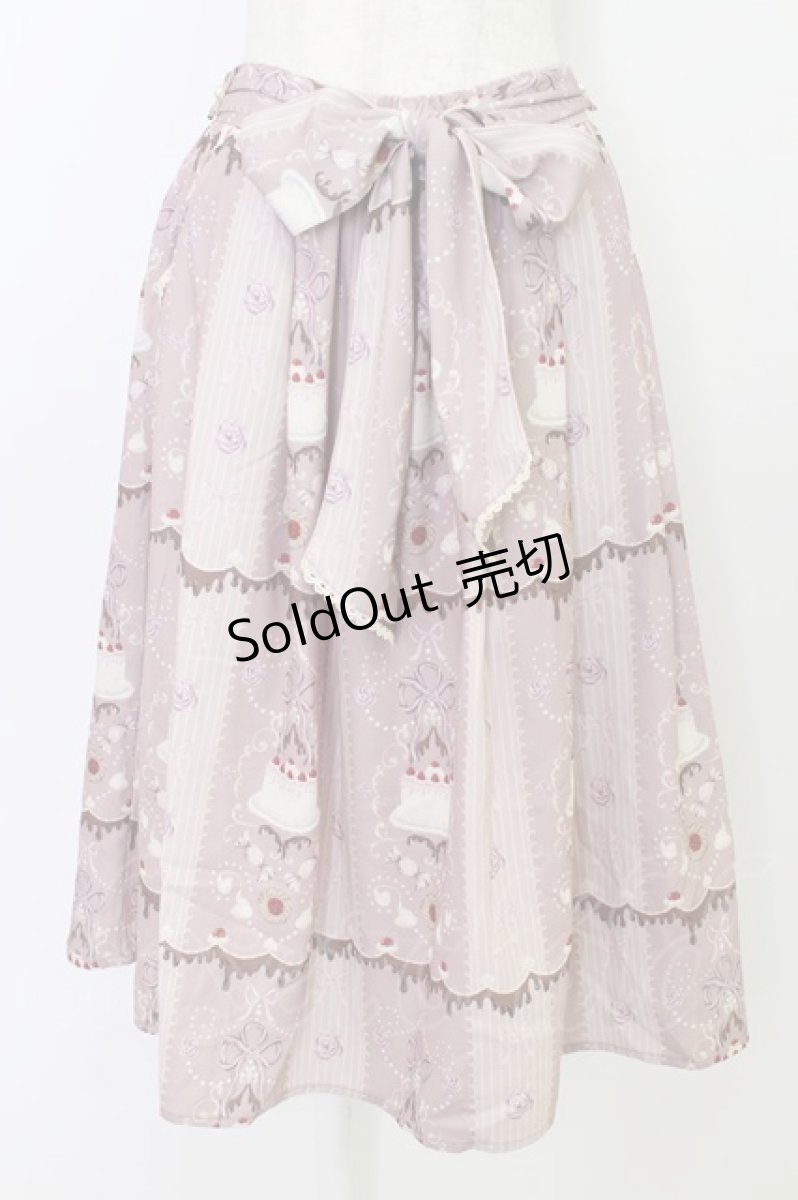画像1: axes femme kawaii / お菓子柄スカート M ピンク T-26-03-24-042-AX-SK-SA-ZH (1)
