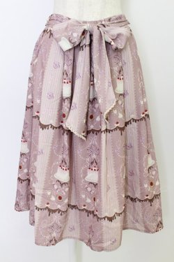 画像1: axes femme kawaii / お菓子柄スカート M ピンク T-26-03-24-042-AX-SK-SA-ZT