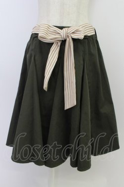 画像1: axes femme / 裾フリルスカート M グリーン T-26-03-24-043-AX-SK-SA-ZT