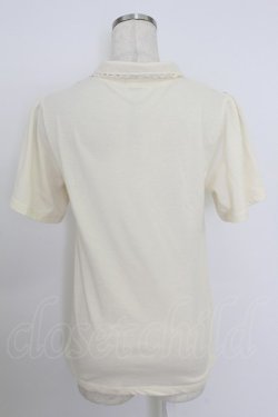 画像2: axes femme / 襟刺繍ポロシャツ M キナリ T-26-03-24-006-AX-TO-SA-ZT