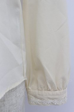 画像3: axes femme / レース襟刺繍ブラウス M キナリ T-26-03-24-007-AX-BL-SA-ZT