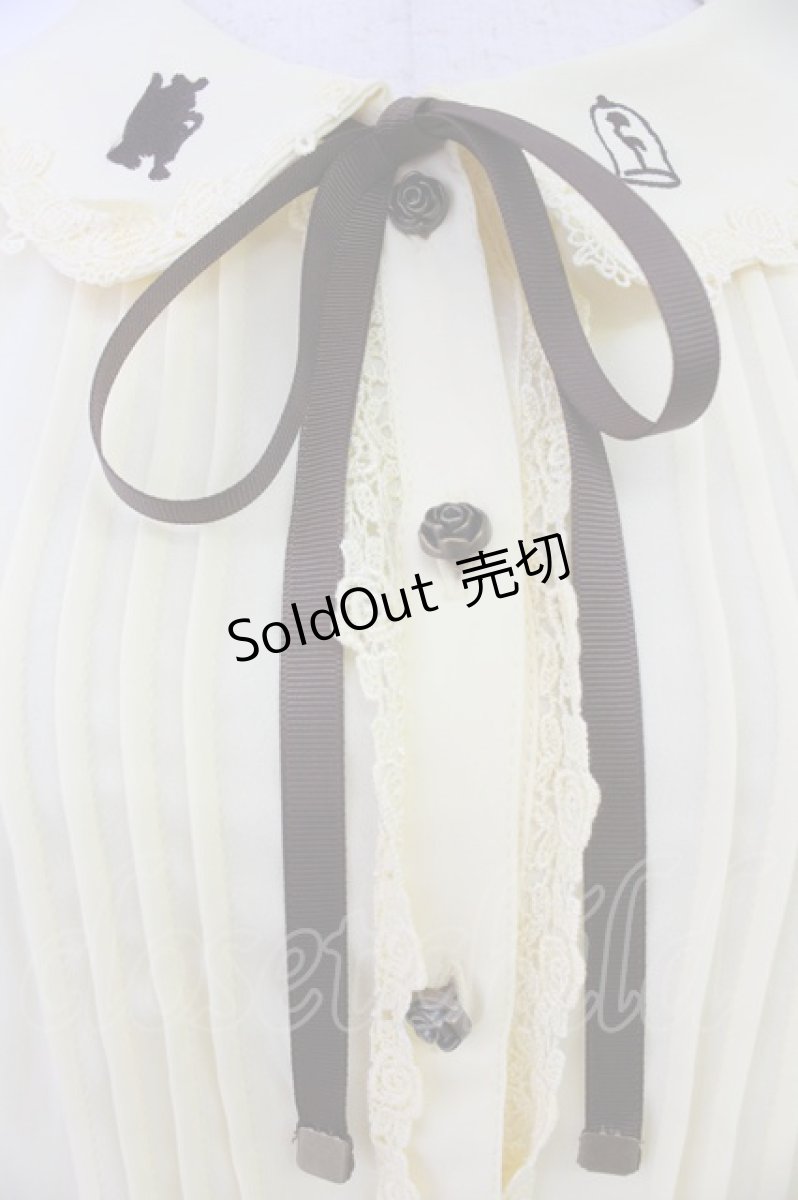 画像3: axes femme / クラシックローズ刺繍入りブラウス  イエロー T-26-03-24-009-AX-TO-SA-ZT653 (3)