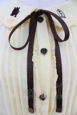 画像3: axes femme / クラシックローズ刺繍入りブラウス  イエロー T-26-03-24-009-AX-TO-SA-ZT653 (3)