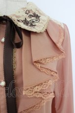 画像3: axes femme / レース襟刺繍ブラウス  ピンク T-26-03-24-010-AX-BL-SA-ZT653 (3)