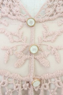 画像3: axes femme / チュールレースカットチュニ M ピンク T-26-03-24-011-AX-OP-SA-ZT