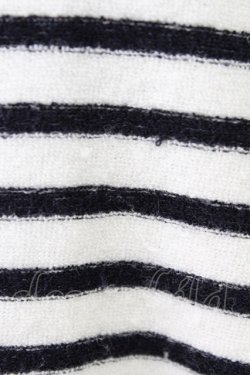 画像4: INGEBORG / パイルボーダーカーディガン  ネイビー×アイボリー T-26-03-24-015-LO-TO-SA-ZT