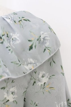 画像4: axes femme / レース切り替え花柄チュニック  グレー T-26-03-24-017-AX-TO-SA-ZT