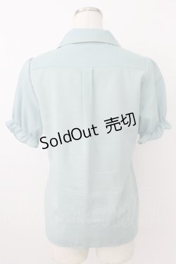 画像2: axes femme POETIQUE / ブック刺繍ブラウス  サックス T-26-03-24-020-AX-BL-SA-ZT