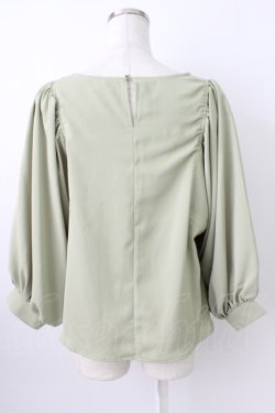 画像2: axes femme / ノーカラートップス  カーキ T-26-03-24-021-AX-TO-SA-ZT