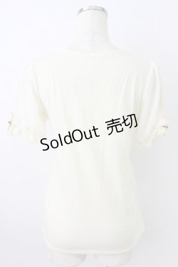 画像2: axes femme / 袖口リボンインナープルオーバー M キナリ T-26-03-25-003-AX-TO-SA-ZT