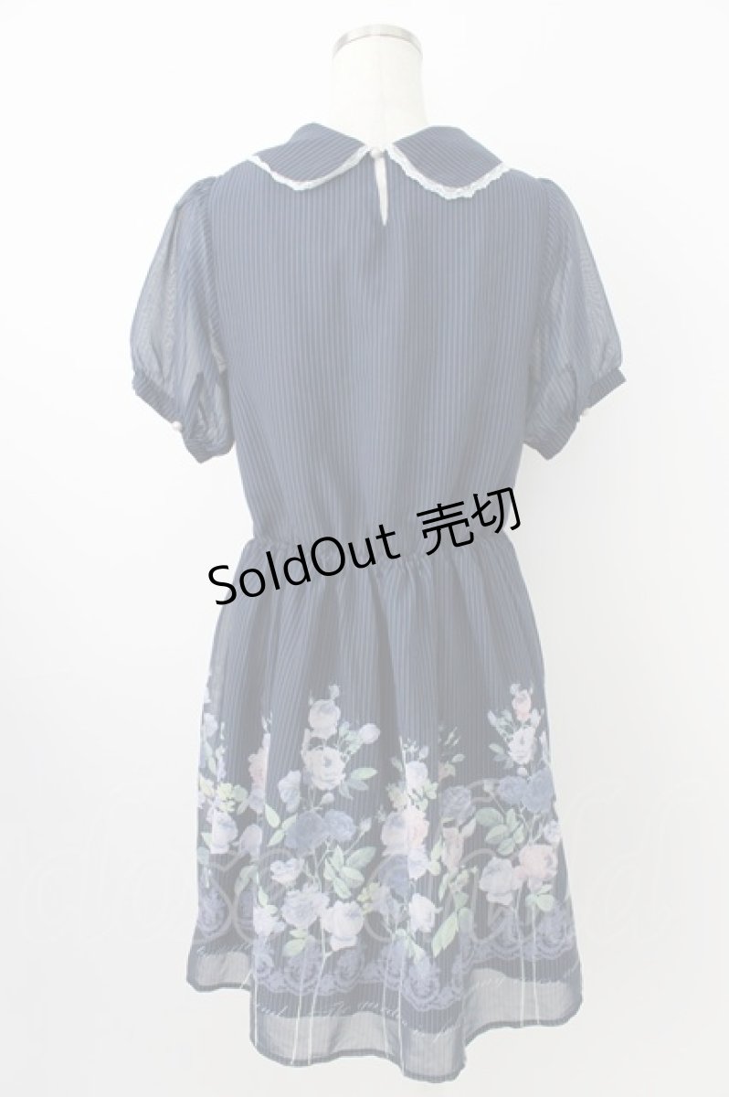 画像2: axes femme POETIQUE / 油絵風パネル花柄ワンピース M コン T-26-03-25-028-AX-OP-SA-ZH (2)