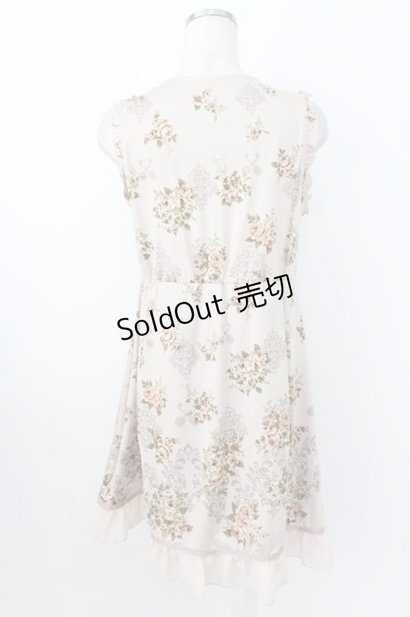画像2: axes femme / パネル花柄チュニックワンピース M ピンク T-26-03-25-031-AX-OP-SA-ZT658 (2)
