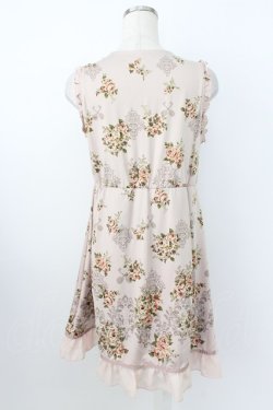 画像2: axes femme / パネル花柄チュニックワンピース M ピンク T-26-03-25-031-AX-OP-SA-ZT