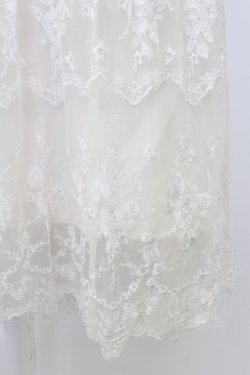 画像5: axes femme / 裾チュール刺繍ワンピース  ネイビーＸアイボリー T-26-03-25-034-AX-OP-SA-ZT