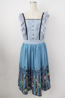 画像1: axes femme POETIQUE / ふしぎの国のアリス/ワンピース M ブルー T-26-03-25-036-AX-OP-SA-ZT