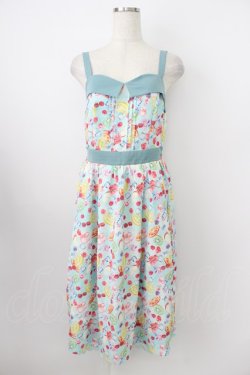 画像1: axes femme POETIQUE / フルーツパンチキャミワンピース  サックス T-26-03-25-037-AX-OP-SA-ZT