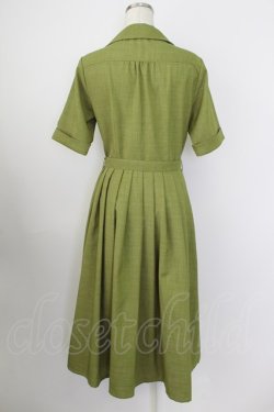 画像2: an another angelus / 花刺繍変形開衿ワンピース  カーキ T-26-03-25-039-CA-OP-SA-ZT