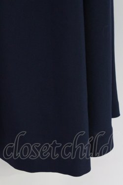 画像3: an another angelus / スカラップ衿ぐりフィットandフレアーワンピース  ネイビー T-26-03-25-041-CA-OP-SA-ZT