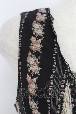 画像4: axes femme / ローズストライプジャンスカ  黒 T-26-03-25-042-AX-OP-SA-ZT