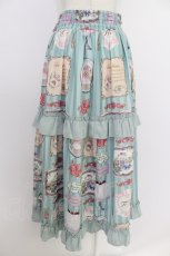 画像2: axes femme kawaii / ティティ×ベアファミリースカート  サックス T-26-03-25-044-AX-SK-SA-ZT659 (2)