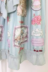 画像4: axes femme kawaii / ティティ×ベアファミリースカート  サックス T-26-03-25-044-AX-SK-SA-ZT659 (4)