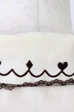 画像3: axes femme / トランプアイコン刺繍ブラウス  アイボリー T-26-03-25-006-AX-BL-SA-ZT