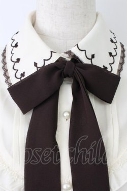 画像4: axes femme / トランプアイコン刺繍ブラウス  アイボリー T-26-03-25-006-AX-BL-SA-ZT