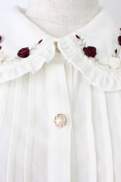 画像4: axes femme POETIQUE / ロザリウムフリルブラウス M キナリ T-26-03-25-007-AX-BL-SA-ZT