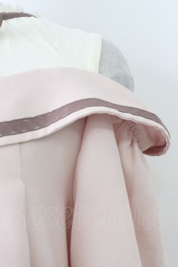 画像3: axes femme POETIQUE / チュール切替オフショルトップス M ピンク T-26-03-25-012-AX-TO-SA-ZT