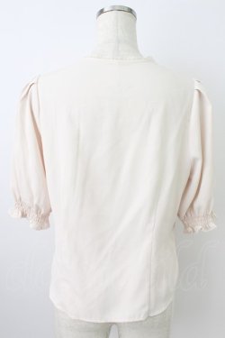 画像2: an another angelus / ダイヤ開きローズ刺繍ブラウス  アイボリーＸ青 T-26-03-25-013-CA-BL-SA-ZT