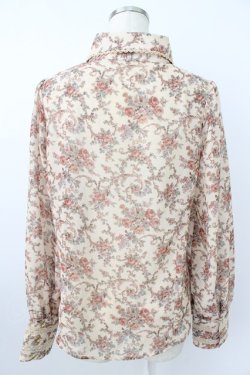 画像2: axes femme / 花Ｘオーナメント柄ブラウス  ベージュ T-26-03-25-017-AX-BL-SA-ZT