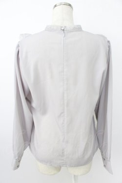 画像2: an another angelus / 立体フラワーレースヨークブラウス  グレー T-26-03-25-018-CA-BL-SA-ZT