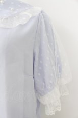 画像3: axes femme kawaii / ドットチュール半袖ブラウス  ラベンダー T-26-03-25-019-AX-BL-SA-ZT658 (3)