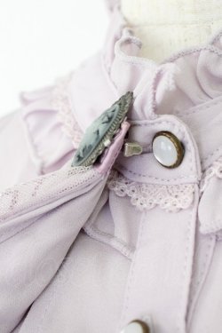 画像3: axes femme / レースジャボ付ハイネックブラウス  ラベンダー T-26-03-25-020-AX-BL-SA-ZT