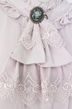 画像4: axes femme / レースジャボ付ハイネックブラウス  ラベンダー T-26-03-25-020-AX-BL-SA-ZT