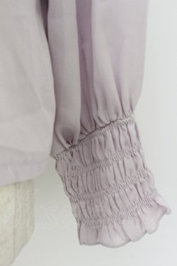 画像5: axes femme / レースジャボ付ハイネックブラウス  ラベンダー T-26-03-25-020-AX-BL-SA-ZT