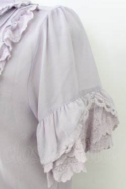 画像3: axes femme / シアーフリル丸襟ブラウス  ラベンダー T-26-03-25-021-AX-BL-SA-ZT