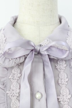 画像4: axes femme / シアーフリル丸襟ブラウス  ラベンダー T-26-03-25-021-AX-BL-SA-ZT