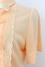 画像3: axes femme / レース配色ブラウス風Tシャツ  ピンク T-26-03-25-023-AX-TO-SA-ZT658 (3)