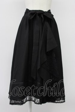 画像1: axes femme / マルチWAYフリルスカート  黒 T-26-03-30-001-AX-SK-SA-ZT