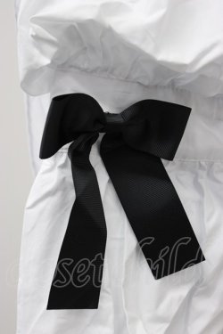 画像4: AND ROMEO / パールブローチリボンブラウス  白Ｘ黒 T-26-03-30-022-LO-BL-SA-ZT