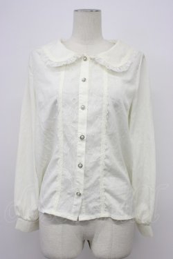 画像4: axes femme POETIQUE / ビジューブローチ付ブラウス M キナリ T-26-03-30-023-AX-BL-SA-ZH