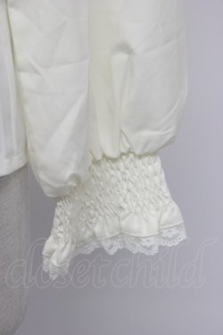 画像4: axes femme POETIQUE / パペトゥリーロゴ刺繍ブラウス  アイボリーＸブラウン T-26-03-30-024-AX-BL-SA-ZH