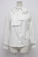 画像1: axes femme kawaii / ピンタック袖デザインブラウス  白 T-26-03-30-025-AX-BL-SA-ZT659 (1)