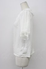 画像3: axes femme kawaii / ドットチュール半袖ブラウス  白 T-26-03-30-026-AX-BL-SA-ZT659 (3)